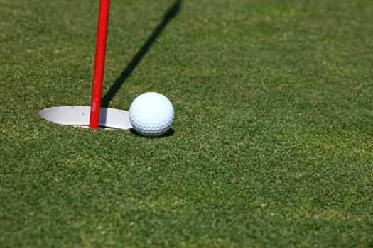 golf sport on a gold course in Switzerland with green grass