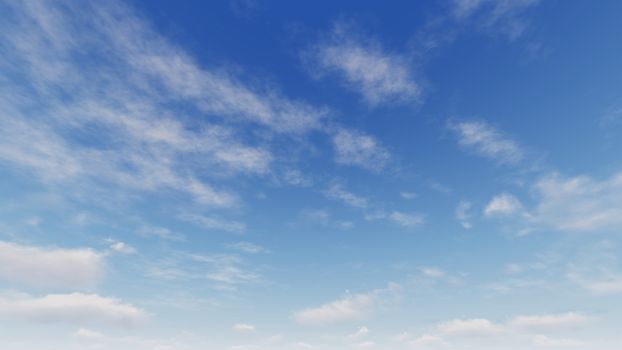Cloudy blue sky abstract background, blue sky background with tiny clouds, 3d rendering

