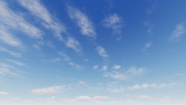 Cloudy blue sky abstract background, blue sky background with tiny clouds, 3d rendering

