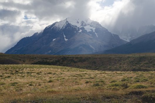 Paine Mountain Range. Torres del Paine National Park. Ultima Esperanza Province. Magallanes and Chilean Antarctic Region. Chile.