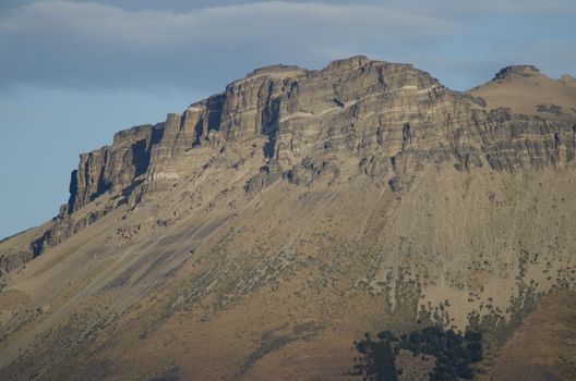 Punta Gruesa hill in the Argentine Patagonia. Santa Cruz Province. Argentina.