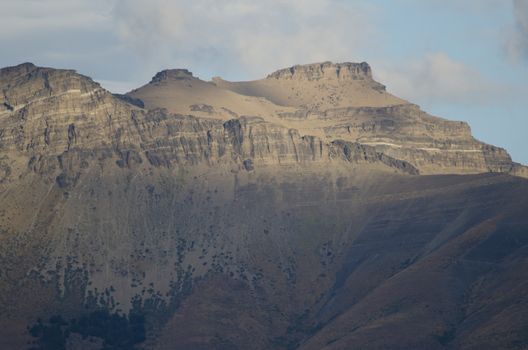 Punta Gruesa hill in the Argentine Patagonia. Santa Cruz Province. Argentina.