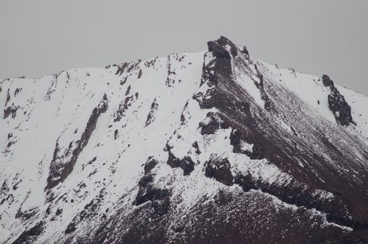 Snowy peak in Lauca National Park. Arica y Parinacota Region. Chile.