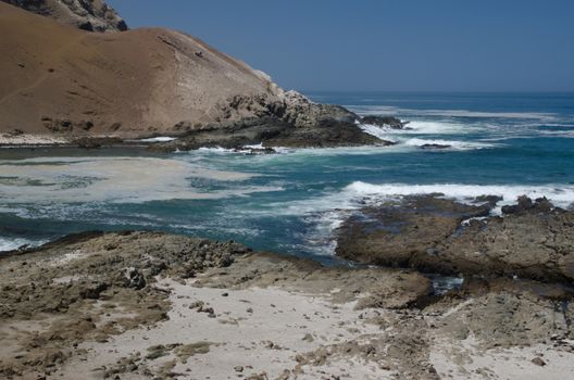 Coastal landscape in Las Cuevas. Arica. Arica y Parinacota Region. Chile.