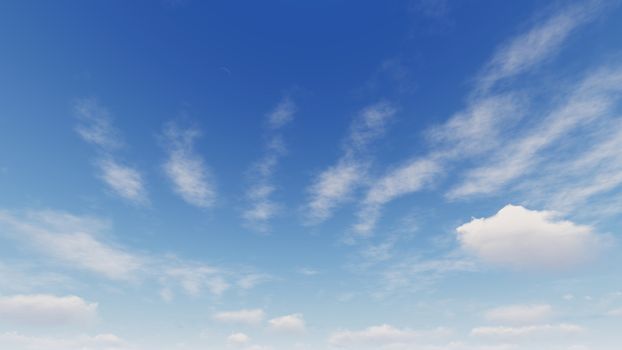 Cloudy blue sky abstract background, blue sky background with tiny clouds, 3d rendering

