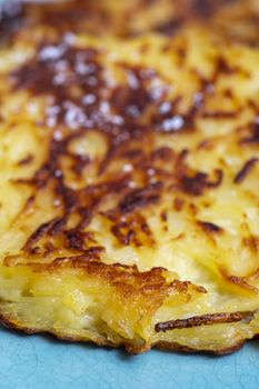 bavarian sweet hash browns on a plate