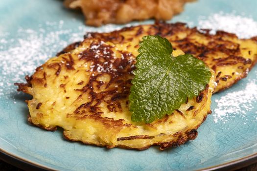 bavarian sweet hash browns on a plate