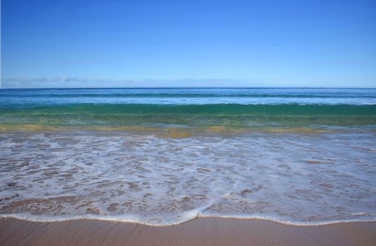 Wave about to break at the beach