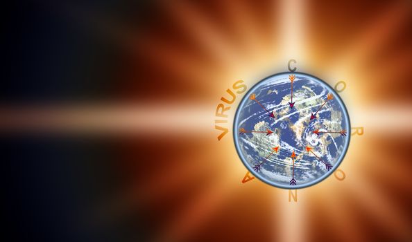 the corona covid 19 virus spreading over the world