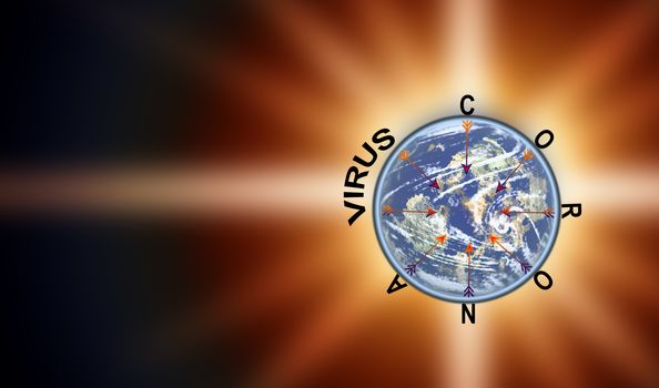 the corona covid 19 virus spreading over the world