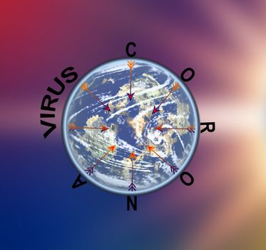 the corona covid 19 virus spreading over the world