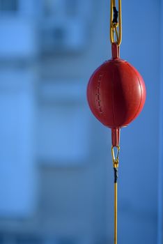 Boxing ball, punch ball in red color