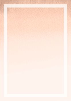 The vertical paint brush gradient orange blank paper background with white border