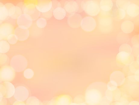 8K resolutions gradient golden yellow blank paper background with bokeh border