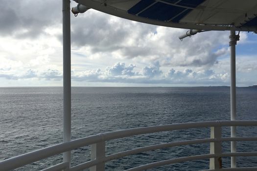 Blue sky, ocean and cloudscape in Japan Okinawa