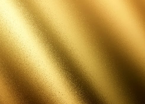 The golden shiny abstract metallic textured background