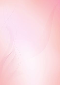 The soft and light pink gradient vertical paper background 