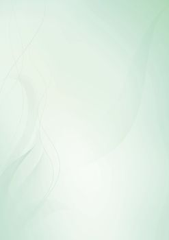 The soft and light green gradient vertical paper background 