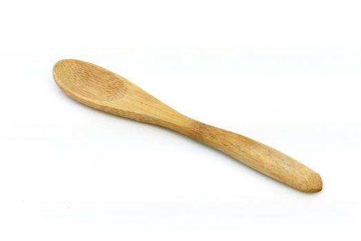 The wooden Spoon on White Background