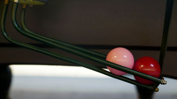 snooker pink and red balls are under the point lane