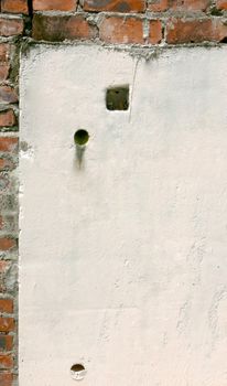 Brick wall background of exterior building