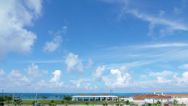 sea view with clouds from resort