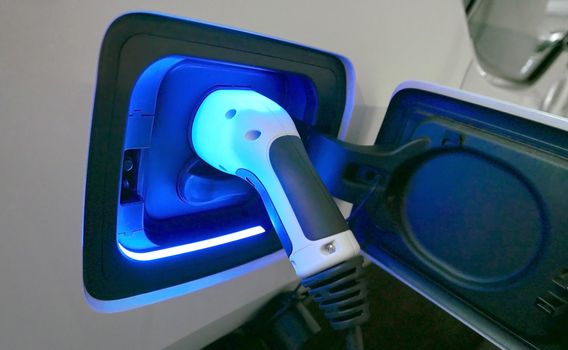 electric car charger and socket with glow light