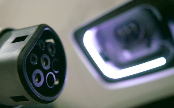 electric car charger and socket with glow light