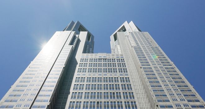 Japan Tokyo government main building in Shinjuku