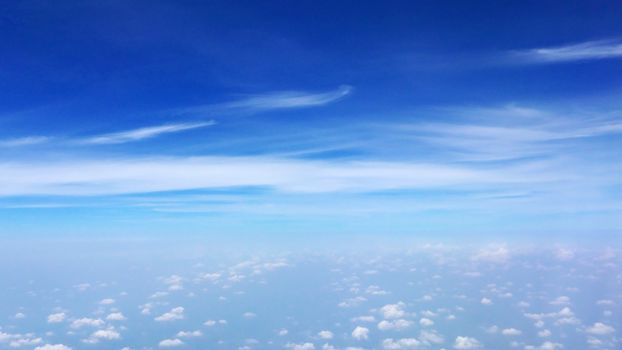 Nice clouds in the blue sky