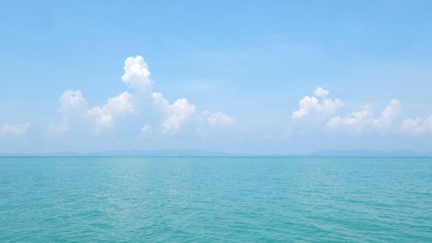 Panorama Blue Sky and the Sea