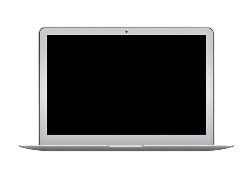 Isolated laptop computer on the white background