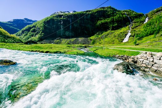 Beautiful Flam valley in Norway