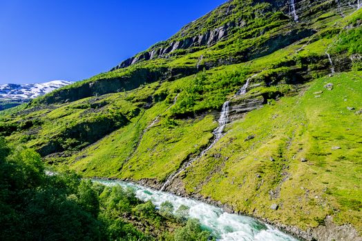 Beautiful Flam valley in Norway