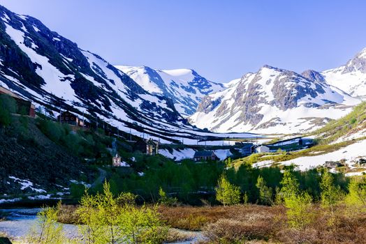 View on landscape near Myrdal village 