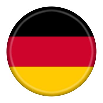 A Germany button illustration with clipping path