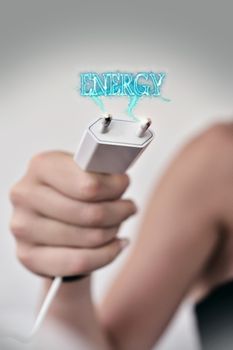 concept of energy in your hand