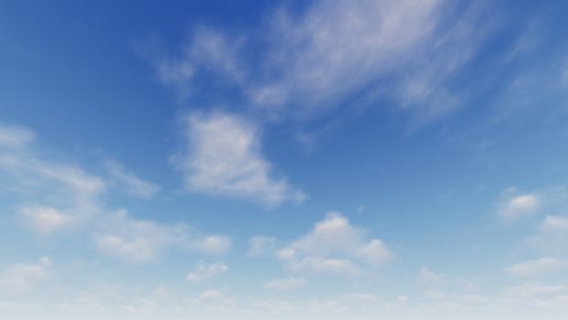 Cloudy blue sky abstract background, blue sky background with tiny clouds, 3d rendering

