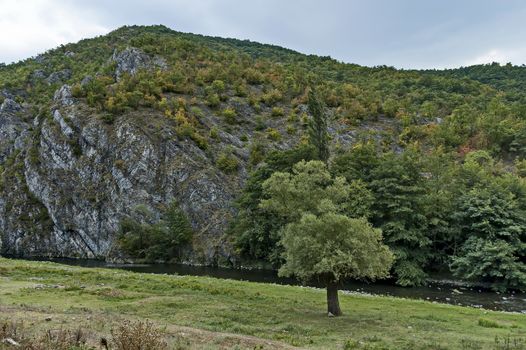Part of the beautiful valley of Topolnitsa River through Sredna Gora Mountain, Bulgaria