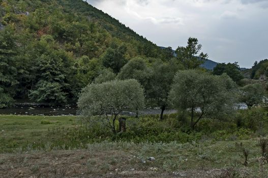 Part of the beautiful valley of Topolnitsa River through Sredna Gora Mountain, Bulgaria