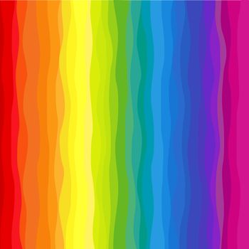 Vertical wavy rainbow background