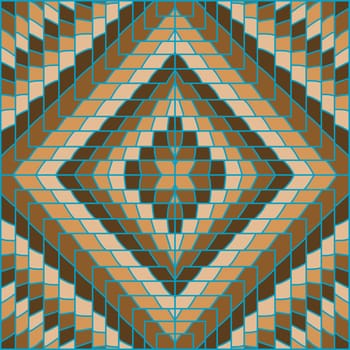 Brown geometrical repeating ornament background