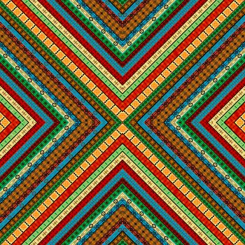 Colored african geometrical motifs and symbols background