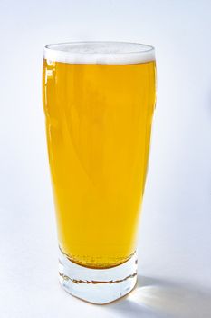 An isolated Bavaria beer pint on a white background