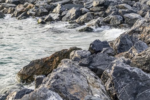 wavy sea view in nature for background and wallpaper