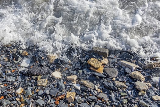 wavy sea view in nature for background and wallpaper