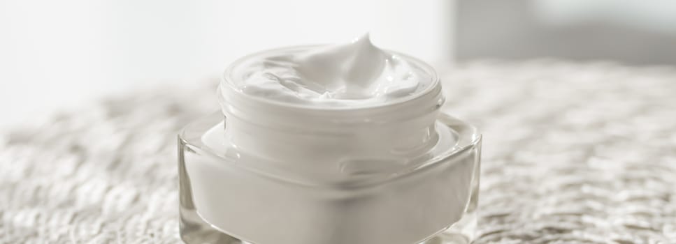 Face cream moisturizer in a jar, luxury skincare cosmetics and organic anti-aging product for health and beauty brand