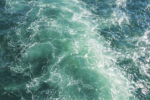 wavy sea view in nature for background and wallpaper
