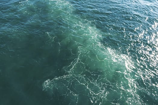 wavy sea view in nature for background and wallpaper