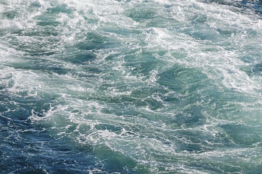 wavy sea view in nature for background and wallpaper